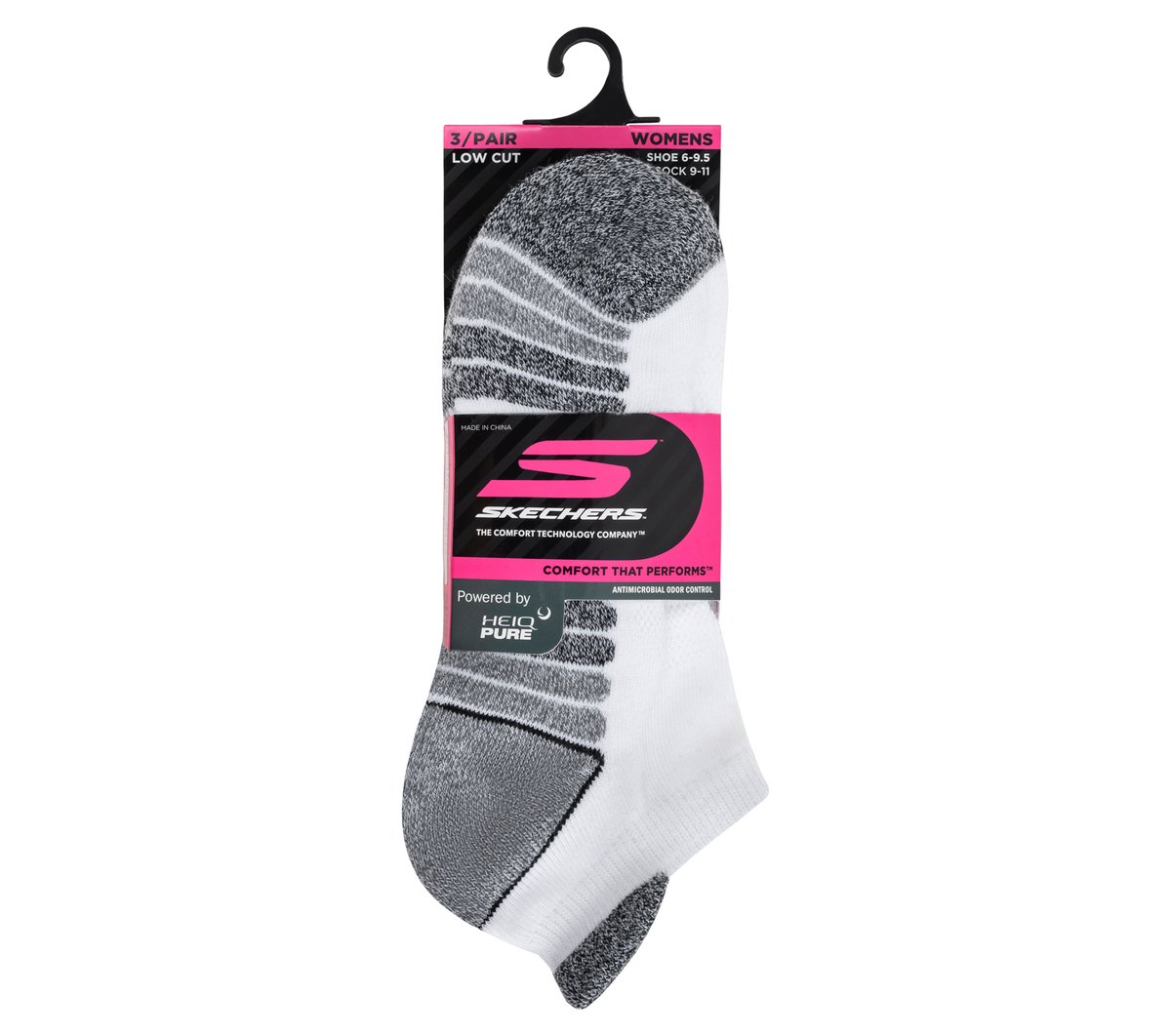 3 Pack Women's Half Terry Low Cut Socks | Skechers Women|Clothing