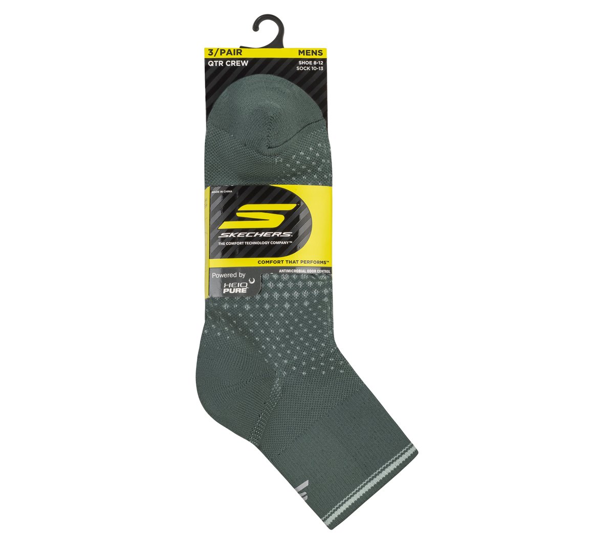 3 Pack Men's Performance Running Quarter Socks | Skechers Men|Clothing