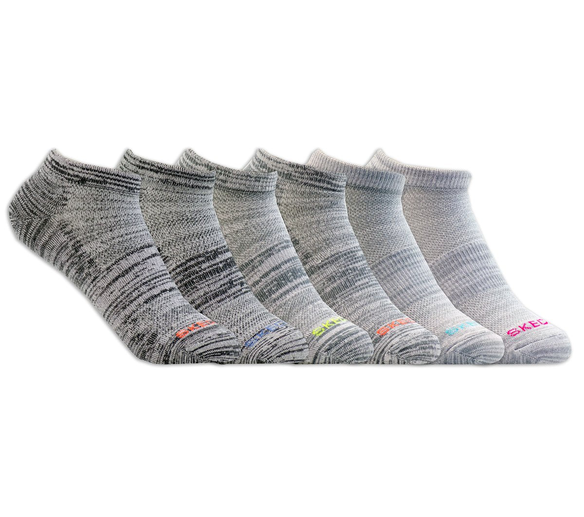 6 Pack Women's Low Cut Sport Stripe Socks | Skechers Women|Clothing