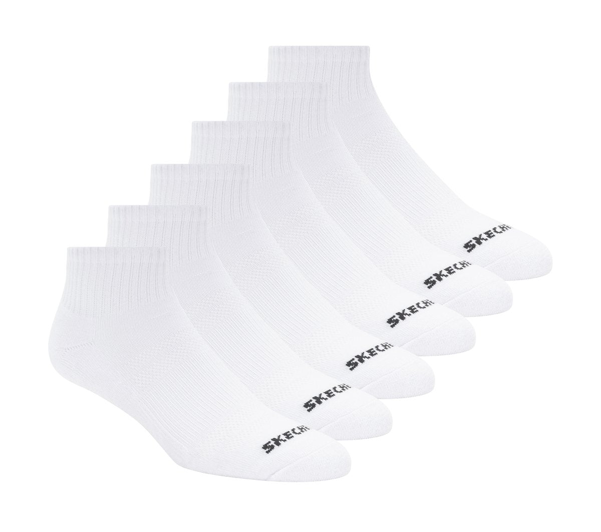 6 Pack Core Quarter Medium Socks | Skechers Women|Clothing