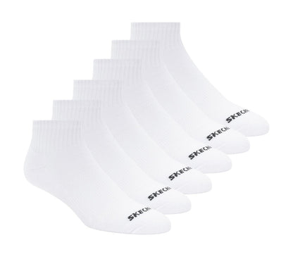 6 Pack Core Quarter Medium Socks | Skechers Women|Clothing