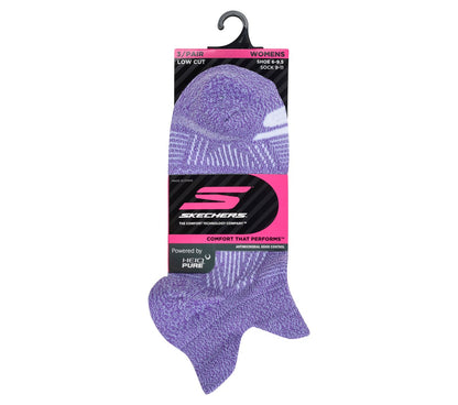 3 Pack Women's Performance Low Cut Pattern Socks | Skechers Women|Clothing