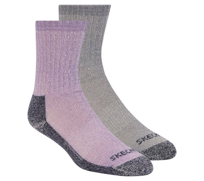 2 Pack Women's Crew Wool Socks | Skechers Women|Clothing