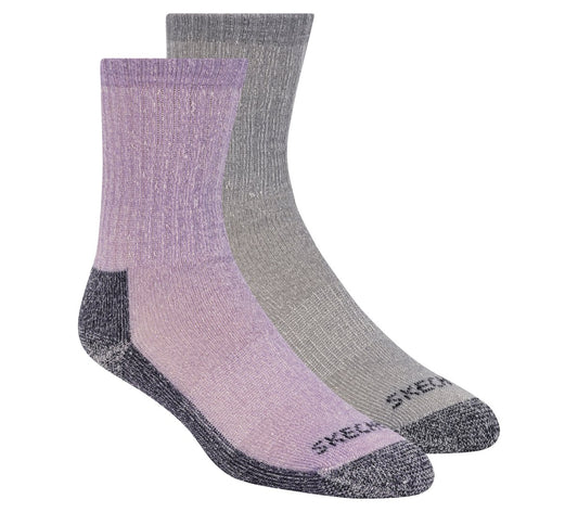 2 Pack Women's Crew Wool Socks | Skechers Women|Clothing