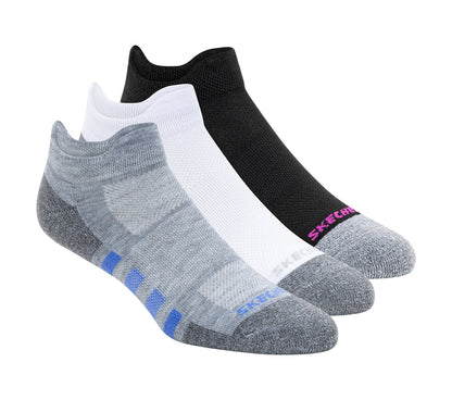 Work: Lowcut Heel Tab Socks - 3 Pack | Skechers Women|Clothing