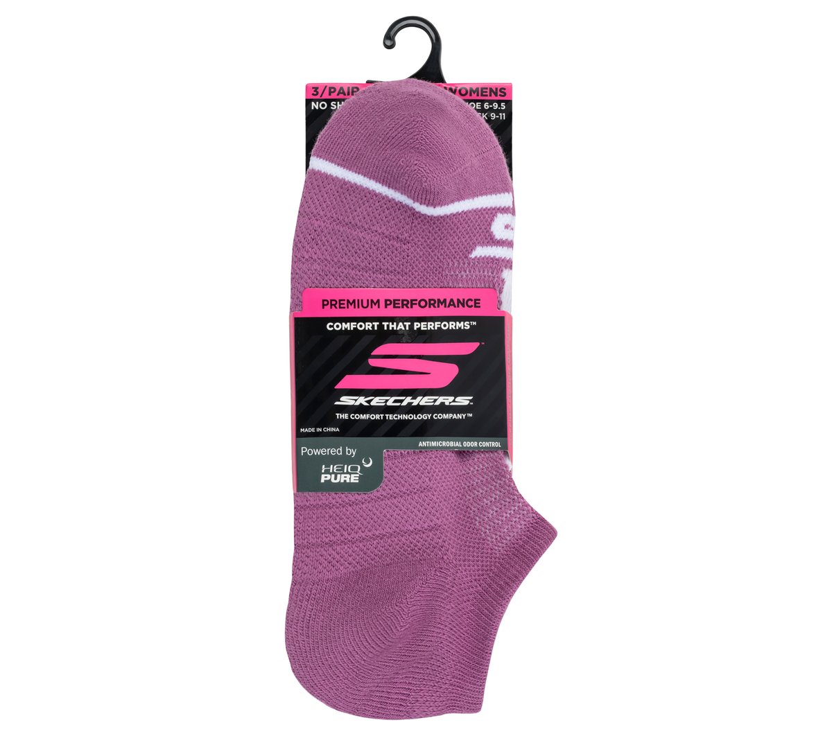 3 Pack Women's No Show Premium Basic Socks | Skechers Women|Clothing