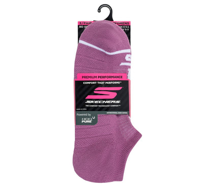 3 Pack Women's No Show Premium Basic Socks | Skechers Women|Clothing