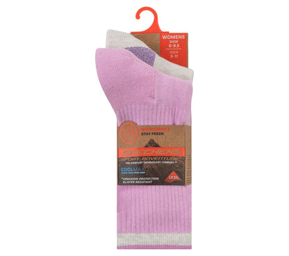 2 Pack Women's Crew Trail Socks | Skechers Women|Clothing