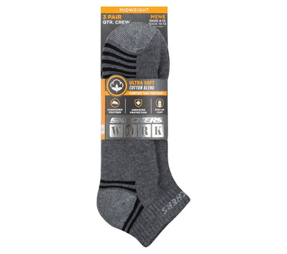 3 Pack Low Cut Terry Trainer Work Socks | Skechers Women|Men|Clothing