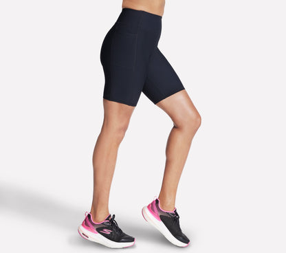 GO FLEX RIB High Waisted 8 Inch Bike Short | Skechers Women