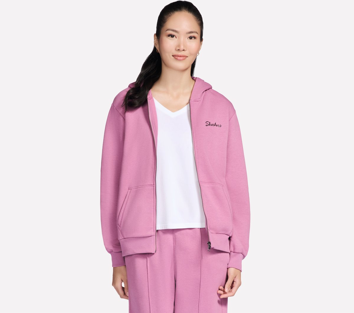 SKECH SWEATS Signature Full Zip Hoodie | Skechers Women