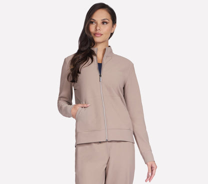 GO Luxe Rib Everyday Full Zip Jacket | Skechers Women