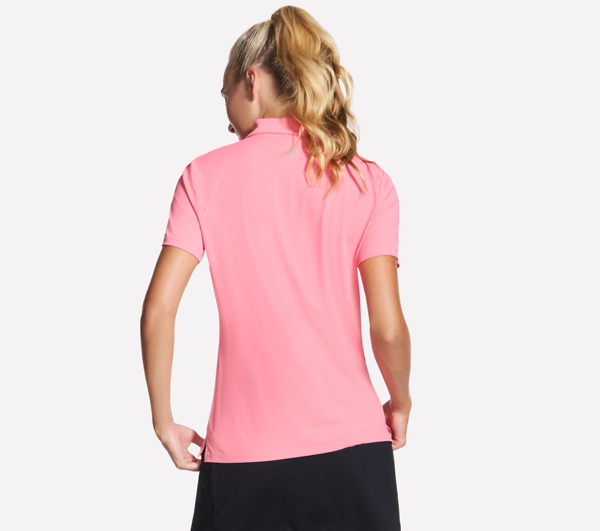 GO GOLF Short Sleeve Birdie Zip Front Polo | Skechers Women