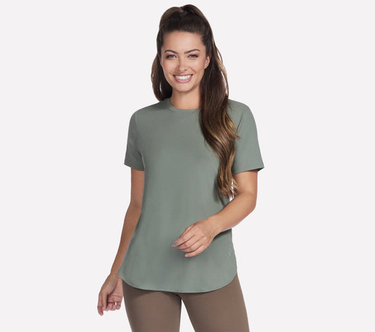 GO WALK Luxe Rib Tunic Tee | Skechers Women