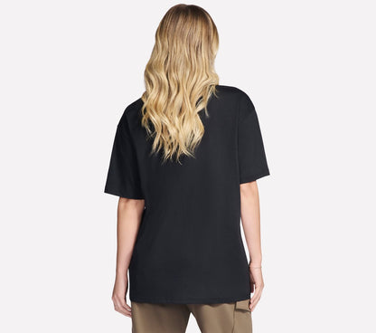 Gold Splatter Diamond Short Sleeve Tee | Skechers Women