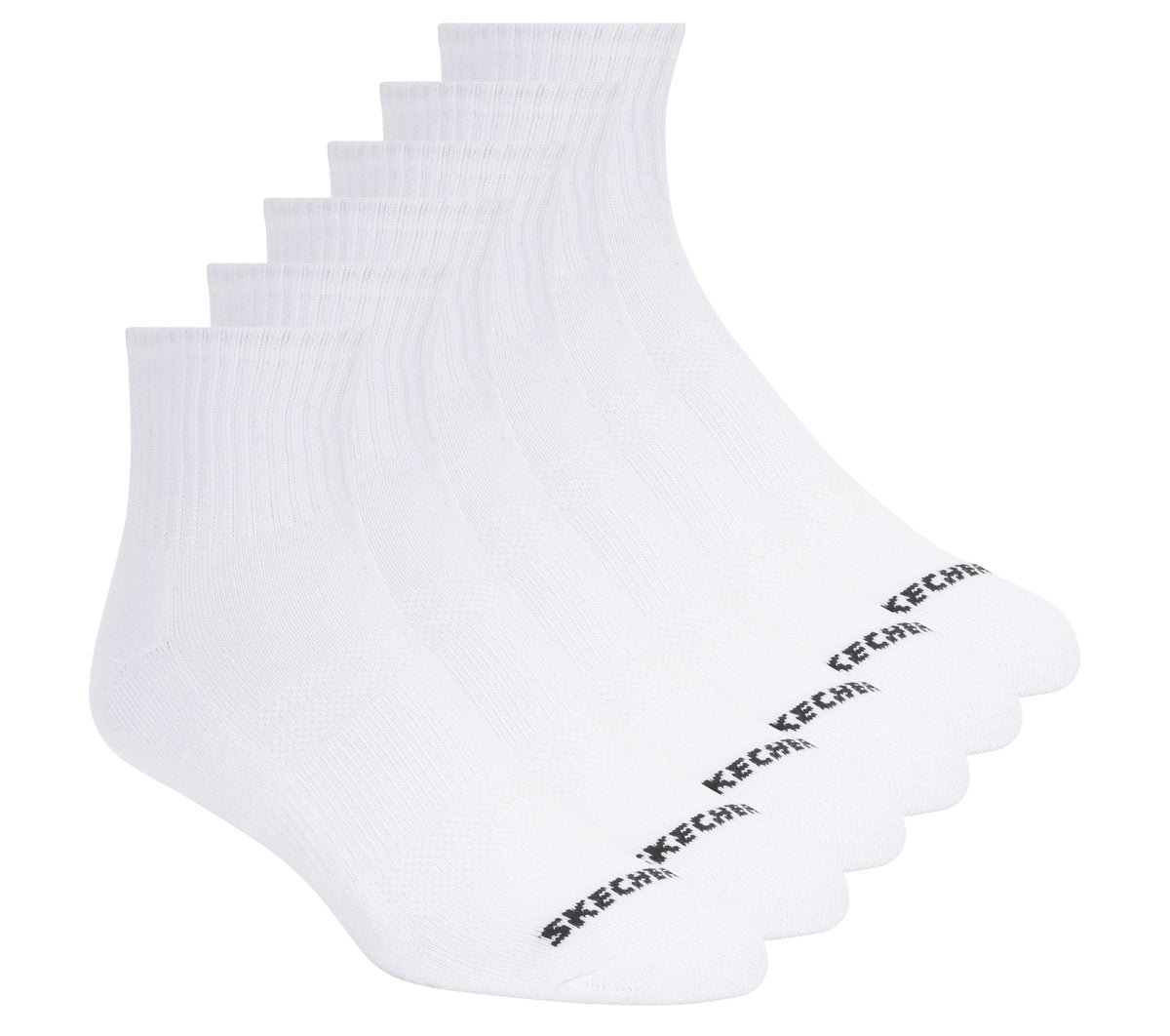 6 Pack Core Quarter Large Socks | Skechers Men|Clothing