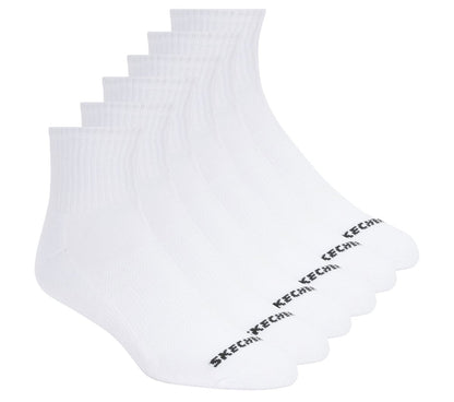 6 Pack Core Quarter Large Socks | Skechers Men|Clothing