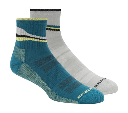 2 Pack Men's Quarter Trail Socks | Skechers Men|Clothing