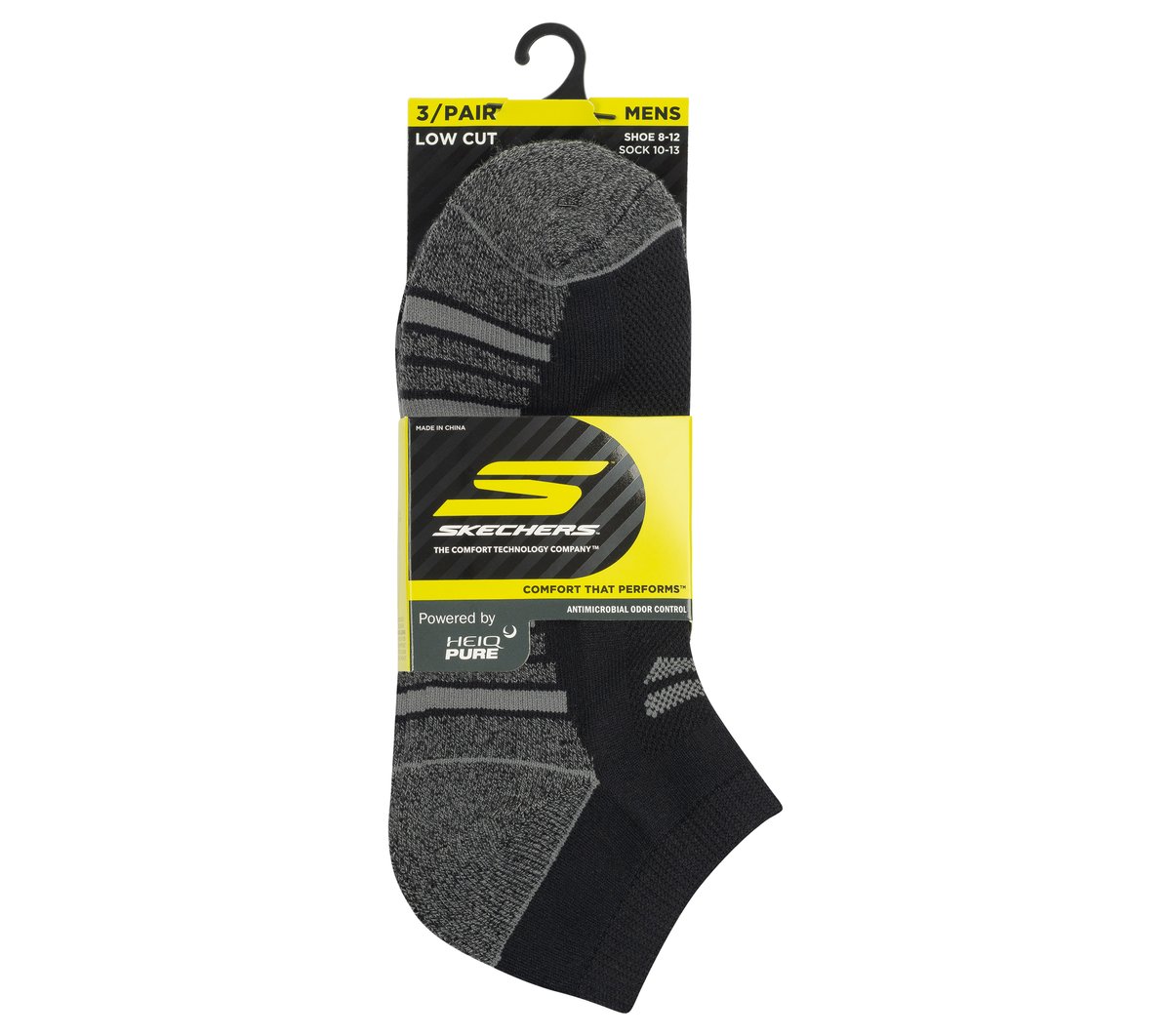 3 Pack Men's Half Terry Low Cut Socks | Skechers Men|Clothing