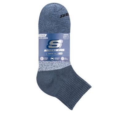 3 Pack Men's Colorblock Quarter Socks | Skechers Men|Clothing