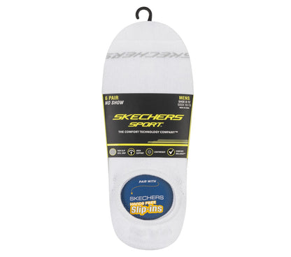6 Pack Men's Sneaker Liner Socks | Skechers Men|Clothing