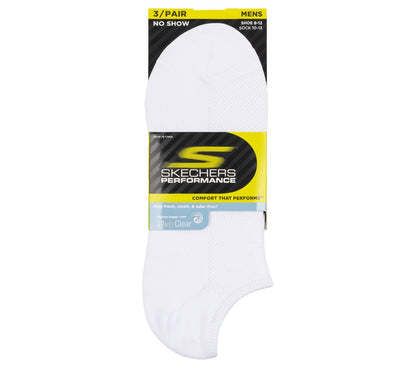 3 Pack No Show Stretch Socks | Skechers Men|Clothing