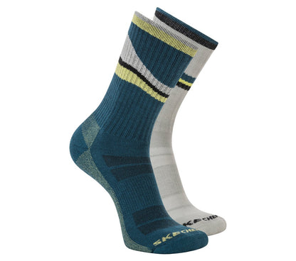 2 Pack Men's Crew Trail Socks | Skechers Men|Clothing