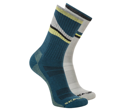 2 Pack Men's Crew Trail Socks | Skechers Men|Clothing