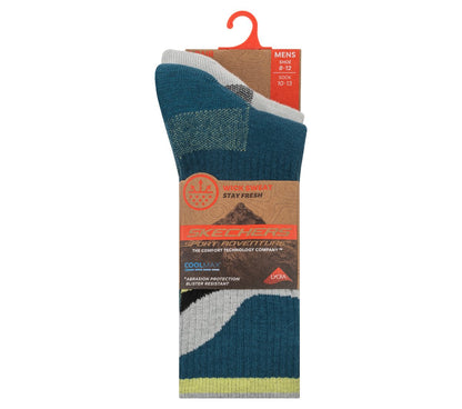 2 Pack Men's Crew Trail Socks | Skechers Men|Clothing