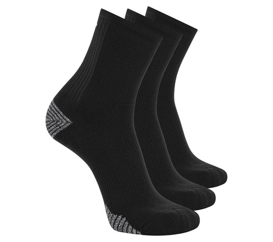3 Pack Men's Performance Running High Quarter Socks | Skechers Men|Clothing