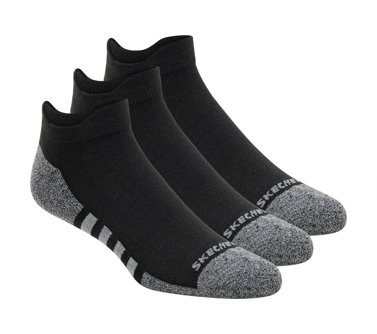Lowcut Heel Tab Work Socks - 3 Pack | Skechers Men|Clothing