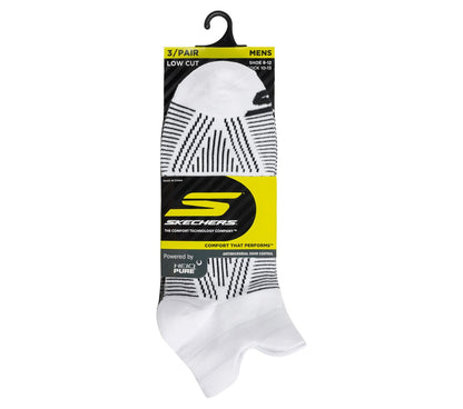 3 Pack Men's Performance Low Cut Pattern Socks | Skechers Men|Clothing
