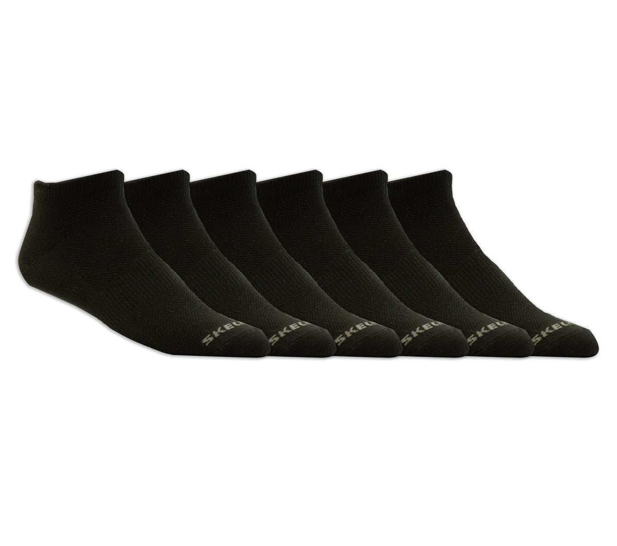 6 Pack Non Terry Low Cut Socks | Skechers Men|Clothing