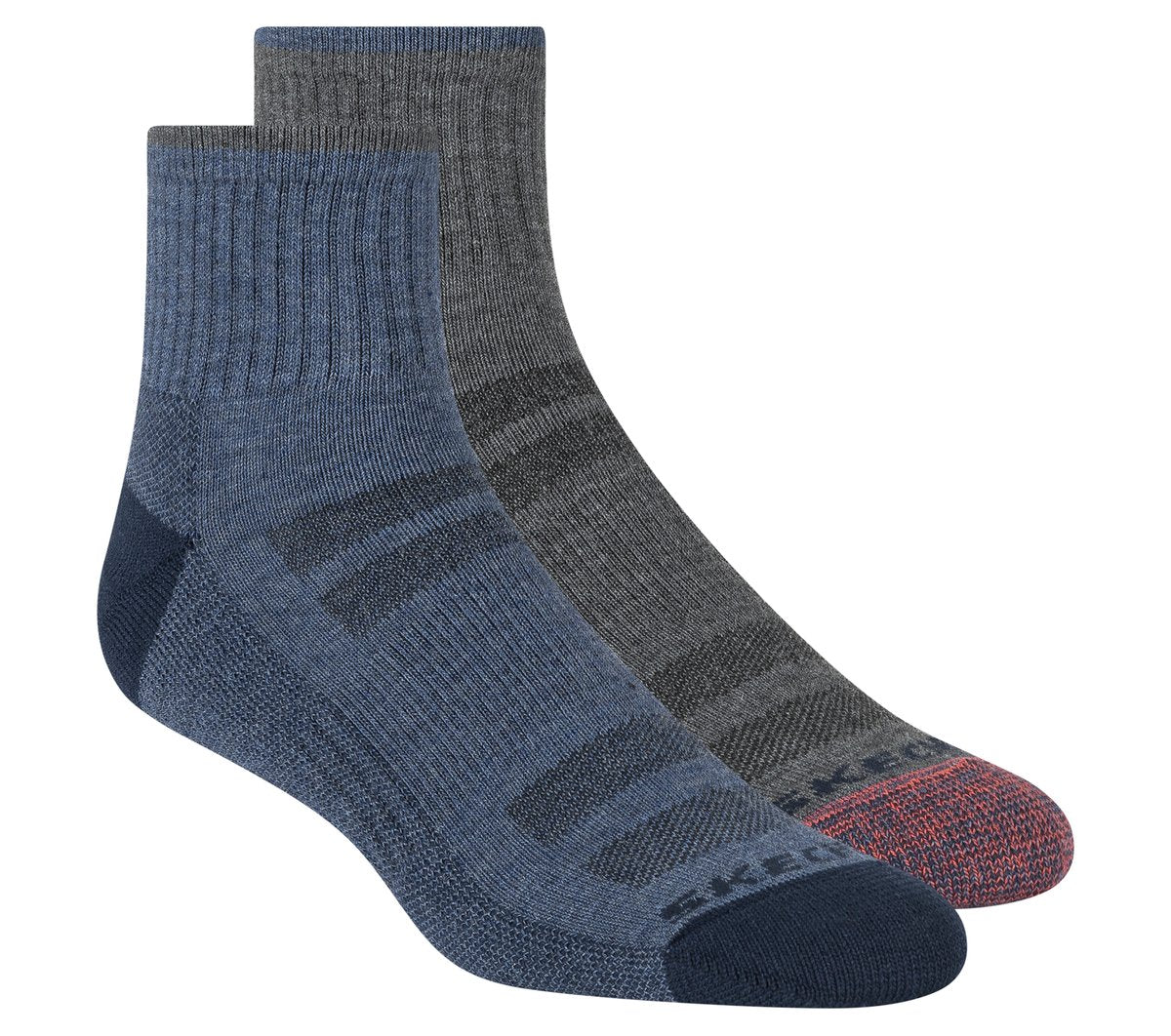 Mens Trail Quarter Coolmax Socks - 2 Pack | Skechers Men|Clothing