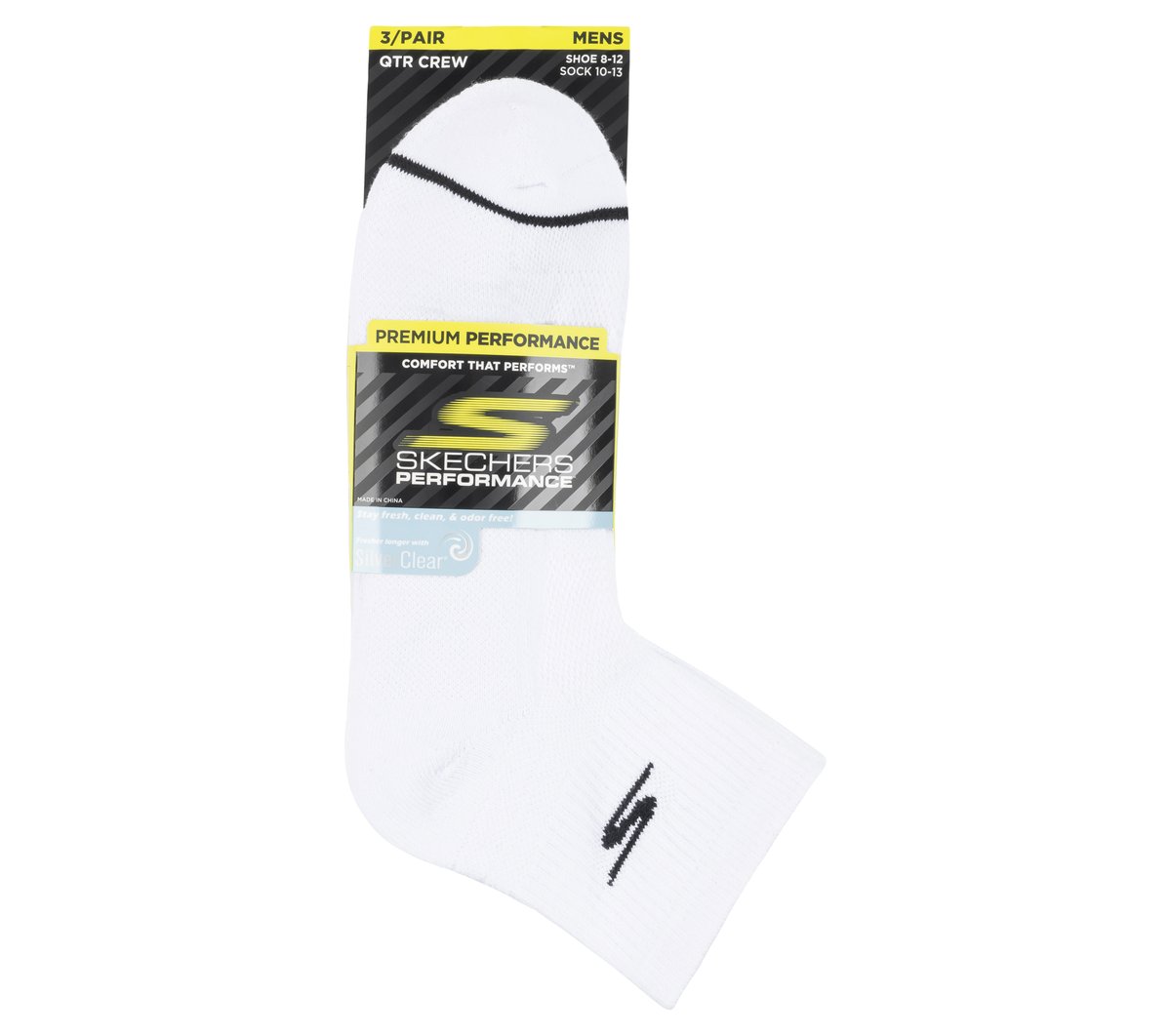 Quarter Premium Basic Socks - 3 Pack | Skechers Men|Clothing