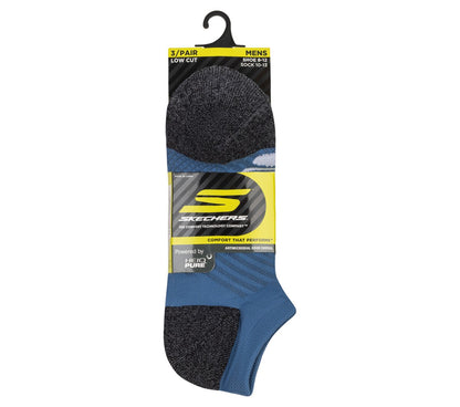 3 Pack Men's Terry Low Cut Socks | Skechers Men|Clothing