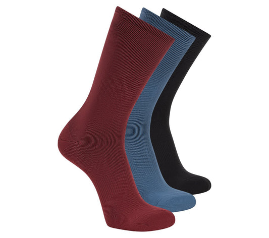3 Pack Men's Reflective Performance Half Terry Crew Socks | Skechers Men|Clothing