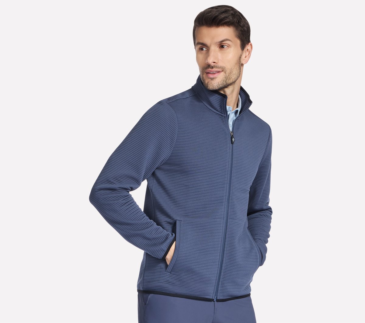 The Hoodless Hoodie Ottoman Jacket | Skechers Men