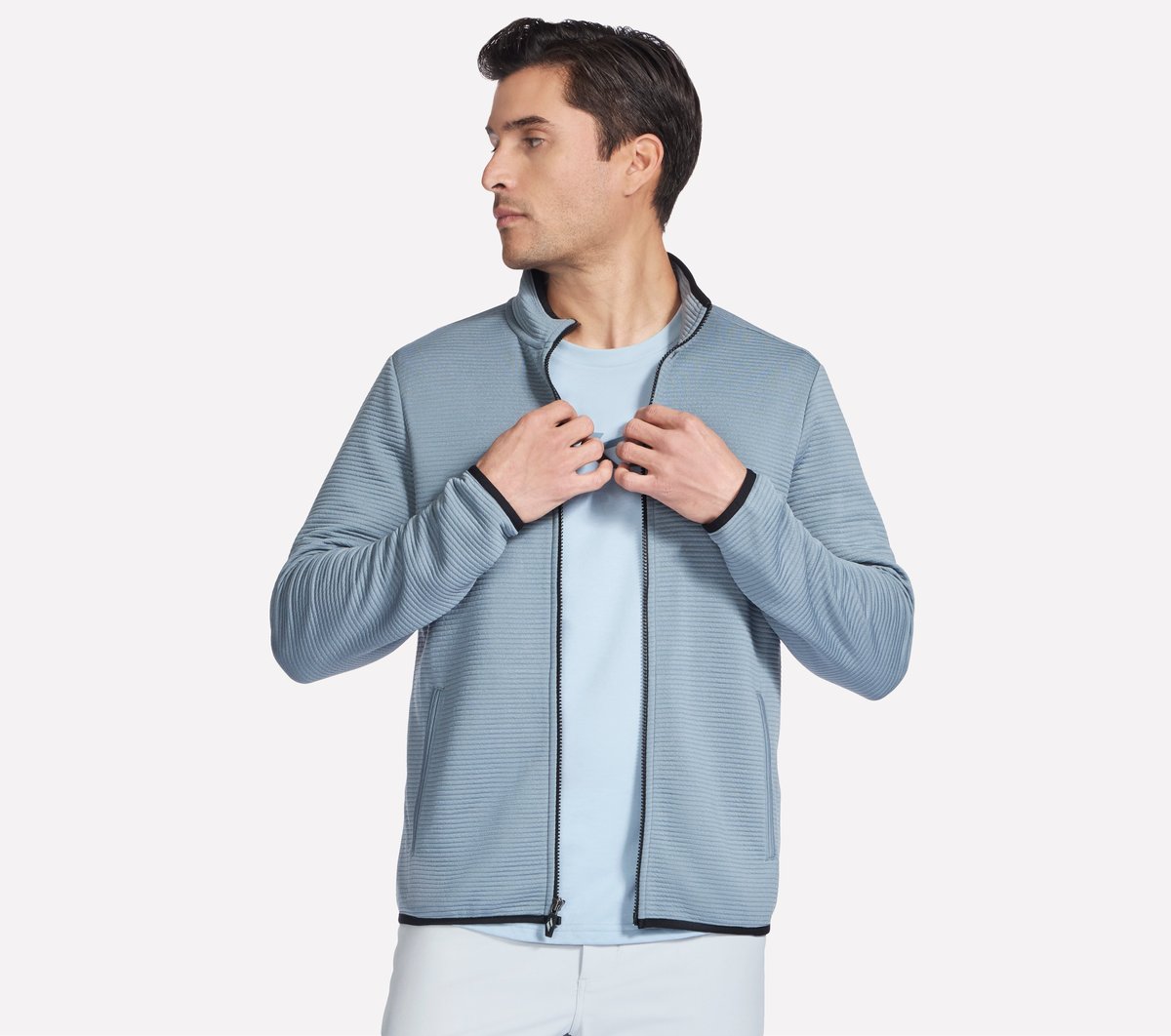 The Hoodless Hoodie Ottoman Jacket | Skechers Men
