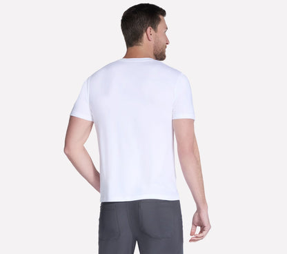 GO DRI Pima Short Sleeve V-Neck | Skechers Men