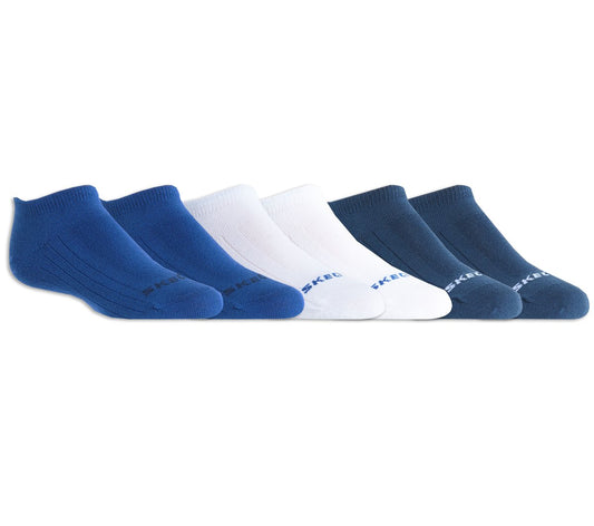 6 Pack Non Terry No Show Socks | Skechers Kids|Clothing
