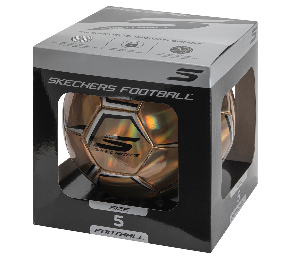 Hex Shadow Size 5 Soccer Ball | Skechers Clothing