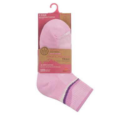 2 Pack Women's Trail Quarter Socks | Skechers Clothing