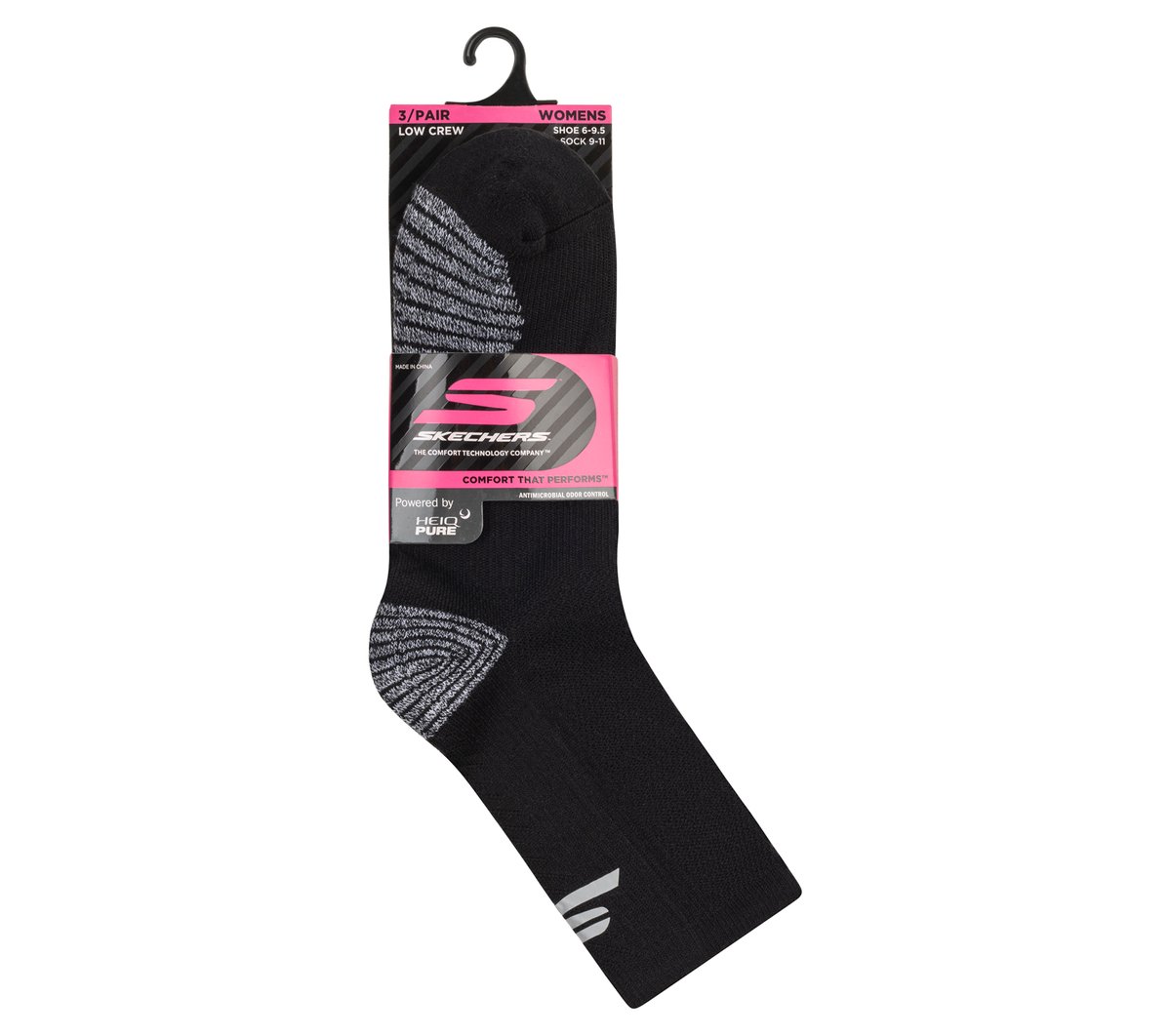 3 Pack Women's Half Terry Low Crew Socks | Skechers Clothing