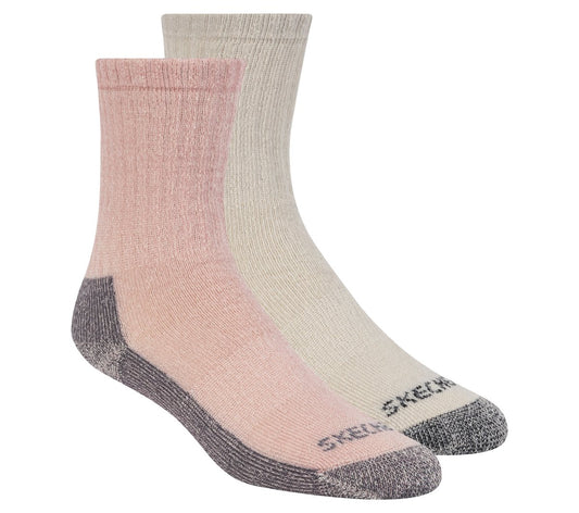 2 Pack Women's Crew Wool Socks | Skechers Clothing