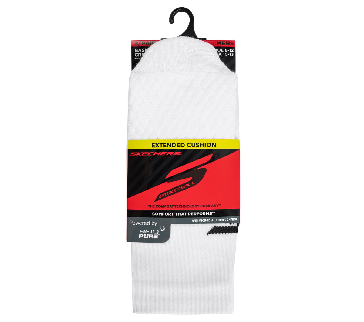 2 Pack Performance Basketball Crew Socks | Skechers Clothing