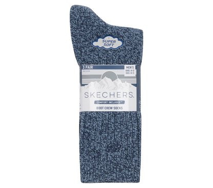 Super Soft Boot Crew Socks - 3 Pack | Skechers Clothing