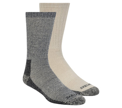2 Pack Men's Crew Wool Socks | Skechers Clothing