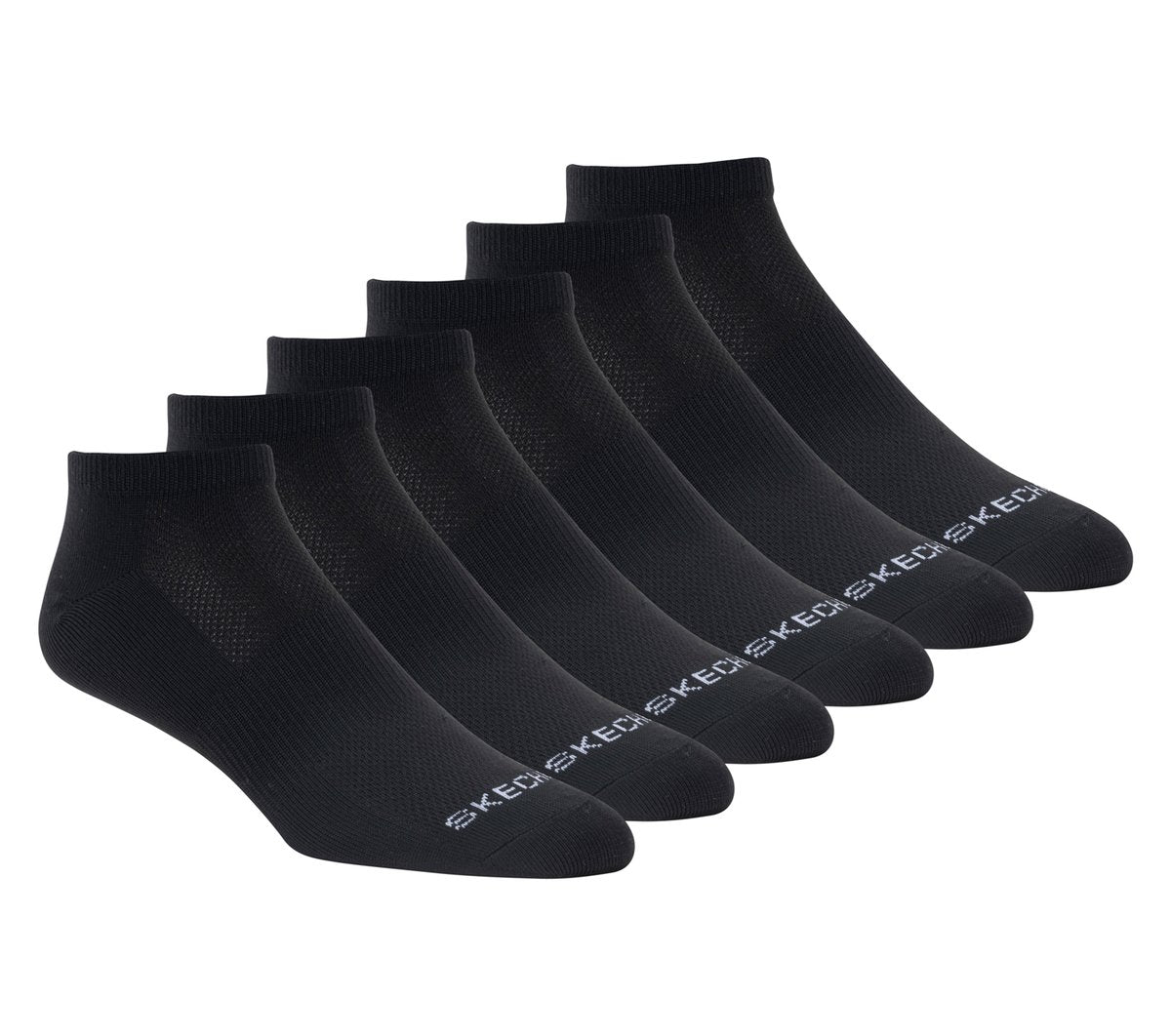 6 Pack Women's Low Cut Sport Stripe Socks | Skechers Clothing