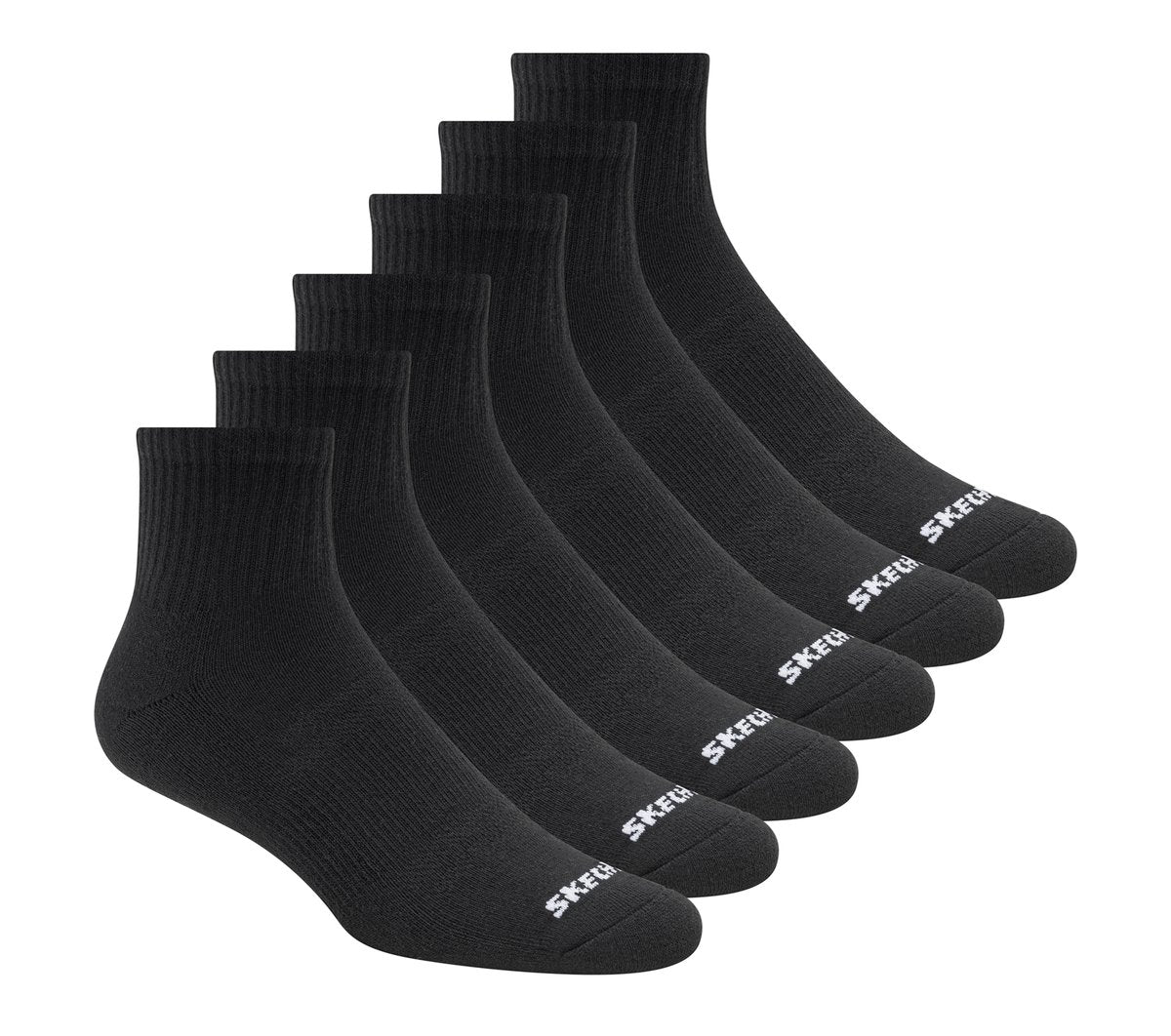 6 Pack Core Quarter Large Socks | Skechers Clothing